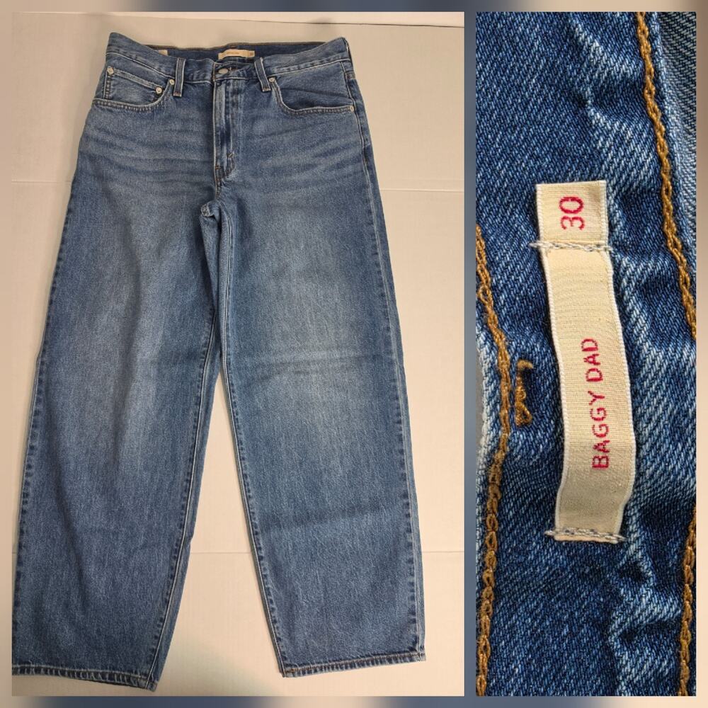 levis premiumJeans Womens SZ 30 Baggy Dad Relaxed Drapey